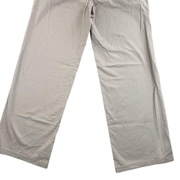 St. John's Bay Pants Womens 6 Light Khaki Mid-Rise Chino Tie Waist Belted Casual - Picture 14 of 16